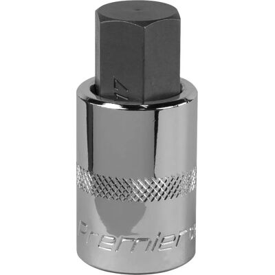 Sealey SBH025 Perno de enchufe hexagonal 17mm - Perno de enchufe hexagonal 17mm 1/2"Sq Conducción Sealey SBH025 Perno de enchufe hexagonal 17mm - Perno de enchufe hexagonal 17mm 1/2"Sq Conducción