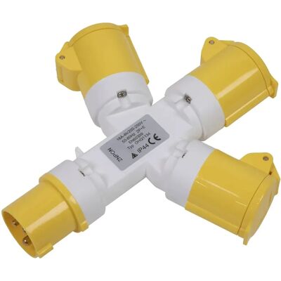 Adaptateur 3 voies Worksafe WSTWA - Électrique 110V - Publicité Adaptateur 3 voies Worksafe WSTWA - Électrique 110V - Publicité