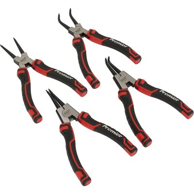 Sealey AK8457 Chrom-Vanadium Circlip Zangen-Set - Circlip Zangen-Set 180mm 4 Stück Sealey AK8457 Chrom-Vanadium Circlip Zangen-Set - Circlip Zangen-Set 180mm 4 Stück