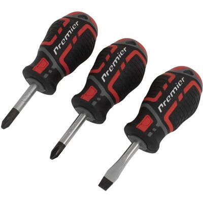 Sealey AK4328 Set di cacciaviti 3 pezzi GripMAX Stubby Sealey AK4328 Set di cacciaviti 3 pezzi GripMAX Stubby