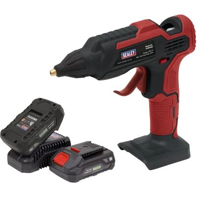 Sealey Cordless Glue Gun Kit 20V - 2 Batteries Sealey Cordless Glue Gun Kit 20V - 2 Batteries