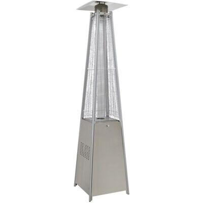 Dellonda Stainless Steel Pyramid Gas Patio Heater - Outdoor Heating 13kW Dellonda Stainless Steel Pyramid Gas Patio Heater - Outdoor Heating 13kW