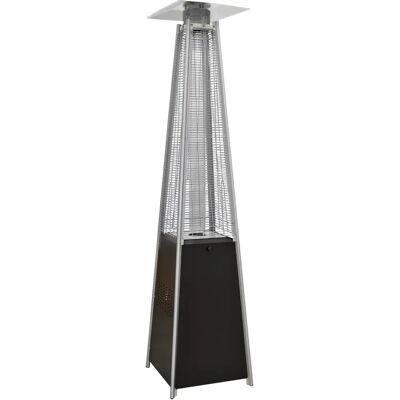 Dellonda DG98 13 kW Pyramid Outdoor Gas Patio Heater - Black Dellonda DG98 13 kW Pyramid Outdoor Gas Patio Heater - Black