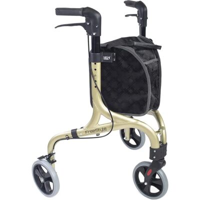 NRS Healthcare Freestyle 3-Rad Rollator - Champagner - Gehstöcke & Rollatoren NRS Healthcare Freestyle 3-Rad Rollator - Champagner - Gehstöcke & Rollatoren