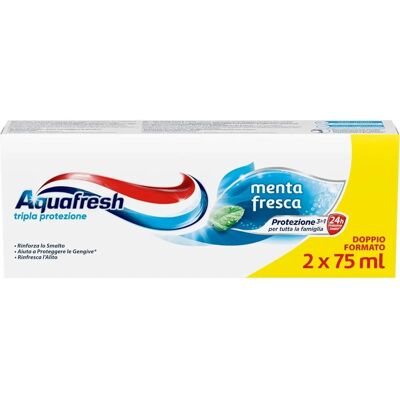 Modelo Aquafresh Proteção Tripla - Pasta de dentes Modelo Aquafresh Proteção Tripla - Pasta de dentes