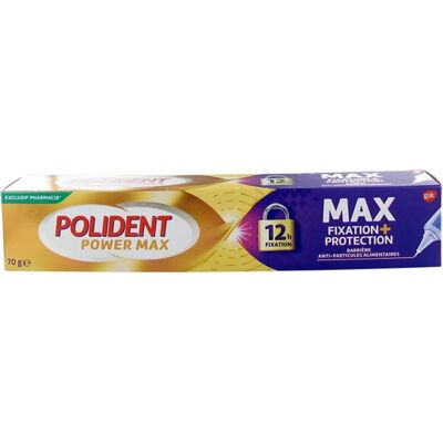POLIDENT Power Max Protezowa krem - 70g - Maksymalna przyczepność, 12h Adhezja, Delikatna, Bez cynku POLIDENT Power Max Protezowa krem - 70g - Maksymalna przyczepność, 12h Adhezja, Delikatna, Bez cynku