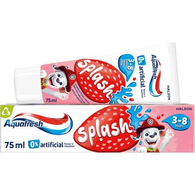 Creme dental infantil sabor morango 3-8 anos AQUAFRESH - 75 ml Creme dental infantil sabor morango 3-8 anos AQUAFRESH - 75 ml