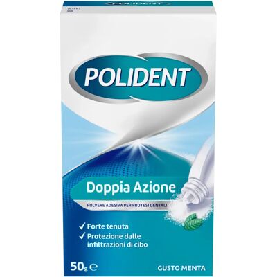 Polident Polvere Adesiva Menta - Protesi - 50g Polident Polvere Adesiva Menta - Protesi - 50g