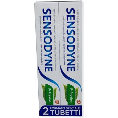 Dentifricio Sensodyne F-Previen alla Menta per Denti Sensibili - 2x75ml Dentifricio Sensodyne F-Previen alla Menta per Denti Sensibili - 2x75ml