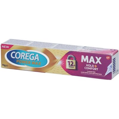 Corega Max Comfort Crème adhésive pour prothèse dentaire - Dentifrice - Publicité Corega Max Comfort Crème adhésive pour prothèse dentaire - Dentifrice - Publicité