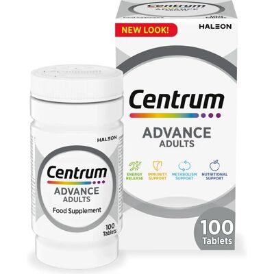 Centrum Marque Modèle - Comprimés Multivitamines pour Adultes - Publicité Centrum Marque Modèle - Comprimés Multivitamines pour Adultes - Publicité