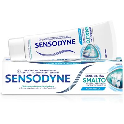 Sensodyne Menta Fresca Dentifricio - 75ml - Sensibilità e Restauro dello Smalto Sensodyne Menta Fresca Dentifricio - 75ml - Sensibilità e Restauro dello Smalto