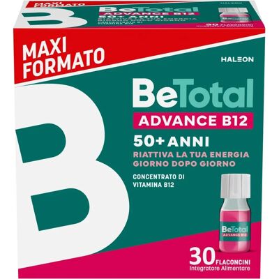 Haleon Italy BeTotal Advance B12 - Integratore Energia 50+ - 30 x 7ml Haleon Italy BeTotal Advance B12 - Integratore Energia 50+ - 30 x 7ml
