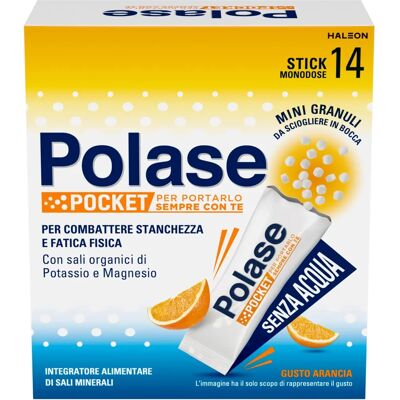 Haleon Italy Srl Polase Pocket - Integratore di Potassio e Magnesio - Arancia - 14 sticks Haleon Italy Srl Polase Pocket - Integratore di Potassio e Magnesio - Arancia - 14 sticks