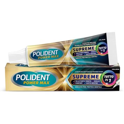 Polident Power Max Supreme - Crema Adesiva per Protesi - 70g Polident Power Max Supreme - Crema Adesiva per Protesi - 70g