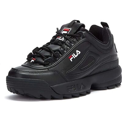 Fila Disruptor II Premium Trainers - Black / White / Red Fila Disruptor II Premium Trainers - Black / White / Red