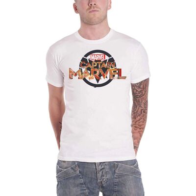 Marvel White Crest Logo T Shirt - Official Marvel Product Marvel White Crest Logo T Shirt - Official Marvel Product
