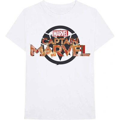 Marvel Captain Marvel Vit T-shirt - T-shirt Marvel Captain Marvel Vit T-shirt - T-shirt
