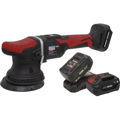 Sealey SV20 Series Cordless Orbital Polisher - 20V, 125mm, 2 Batteries Sealey SV20 Series Cordless Orbital Polisher - 20V, 125mm, 2 Batteries