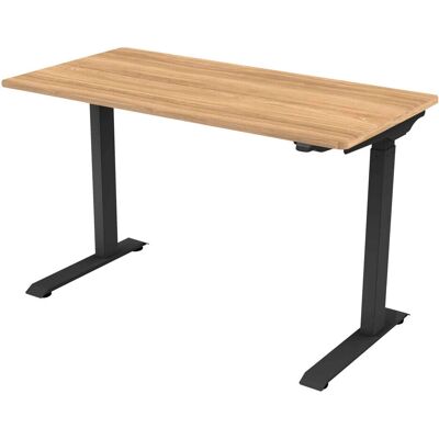 Dellonda DH66 - Oak Height Adjustable Sit & Stand Desk Dellonda DH66 - Oak Height Adjustable Sit & Stand Desk