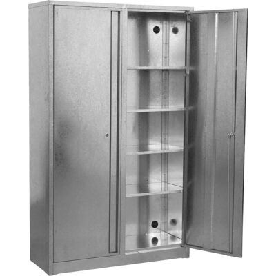 Sealey GSC110385 Galvanized Steel Floor Cabinet - 4-Shelf Durable Storage Sealey GSC110385 Galvanized Steel Floor Cabinet - 4-Shelf Durable Storage