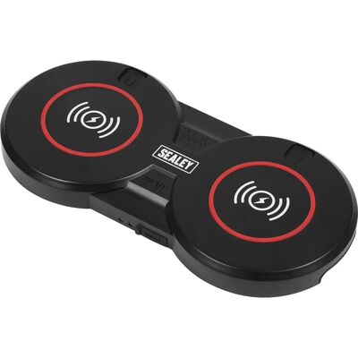 Sealey WCB4 Double Wireless Charging Base - Wireless Charging Base Sealey WCB4 Double Wireless Charging Base - Wireless Charging Base