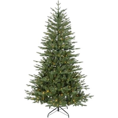 Dellonda DH8 - 5ft Hinged Christmas Tree with Warm White LED Lights Dellonda DH8 - 5ft Hinged Christmas Tree with Warm White LED Lights
