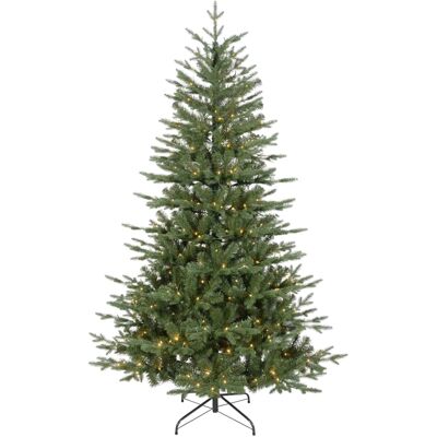 Dellonda 7ft Hinged Christmas Tree - LED Lights & PE/PVC Tips Dellonda 7ft Hinged Christmas Tree - LED Lights & PE/PVC Tips