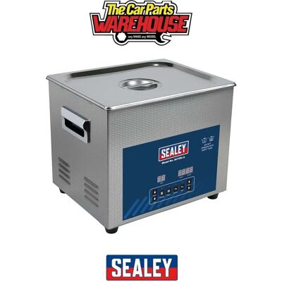 Sealey Ultrasonic Parts Cleaning Tank - 9L, Black - Professional Sealey Ultrasonic Parts Cleaning Tank - 9L, Black - Professional
