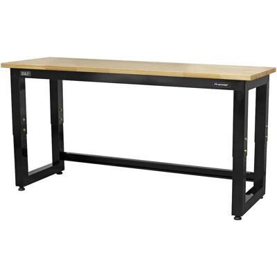 Sealey APMS22 Steel Adjustable Workbench - Heavy-Duty, 1830mm, Wooden Top Sealey APMS22 Steel Adjustable Workbench - Heavy-Duty, 1830mm, Wooden Top