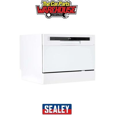 Dellonda DH83 Compact Tabletop Dishwasher - White - 6 Place Settings Dellonda DH83 Compact Tabletop Dishwasher - White - 6 Place Settings