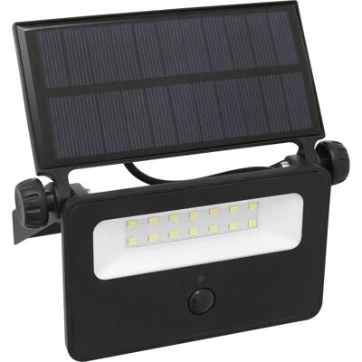 Sealey Extra-Slim Solar Floodlight 16W - Black - Floodlight Sealey Extra-Slim Solar Floodlight 16W - Black - Floodlight