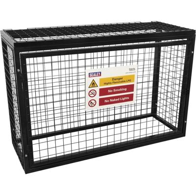 Sealey Gasflaschenkäfig - 4 x 19kg Industrieller Lagerbehälter Sealey Gasflaschenkäfig - 4 x 19kg Industrieller Lagerbehälter