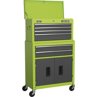 Sealey AP2200BBHV Topchest & Rollcab - Green/Grey - Tool Chest Sealey AP2200BBHV Topchest & Rollcab - Green/Grey - Tool Chest