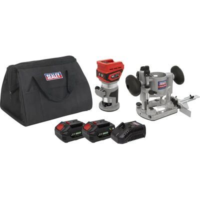 Sealey Cp20vtrkit Cordless Trimming Router Kit - 2 Batteries Sealey Cp20vtrkit Cordless Trimming Router Kit - 2 Batteries