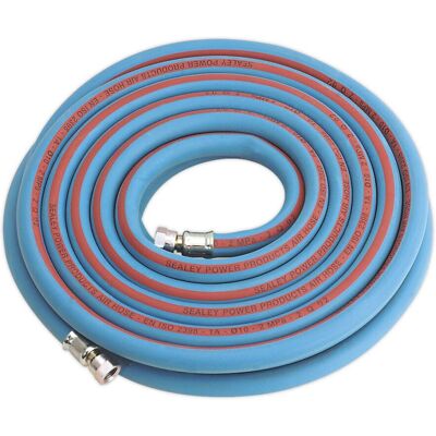 Sealey AH10R/38 Air Hose 10m x Ø10mm with 1/4" BSP Unions Extra-Heavy-Duty Sealey AH10R/38 Air Hose 10m x Ø10mm with 1/4" BSP Unions Extra-Heavy-Duty