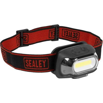 Sealey Rechargeable Head Torch - Black - Head Torch - Rechargeable - IP65 Water Resistant Sealey Rechargeable Head Torch - Black - Head Torch - Rechargeable - IP65 Water Resistant