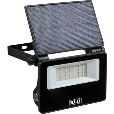 Sealey Extra-Slim Solar Floodlight - 20w LED with Wall Bracket Sealey Extra-Slim Solar Floodlight - 20w LED with Wall Bracket