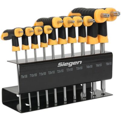 Siegen S01151 Chrome Vanadium TRX-Star Key Set T-Handle Siegen S01151 Chrome Vanadium TRX-Star Key Set T-Handle
