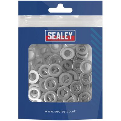 Sealey Edelstahl Flachdichtung M8 - 100 Stück Sealey Edelstahl Flachdichtung M8 - 100 Stück