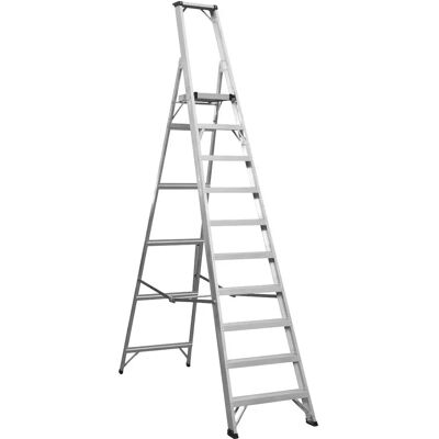 Sealey AXL10 Aluminium Step Ladder - 10 Tread Industrial BS 2037 Sealey AXL10 Aluminium Step Ladder - 10 Tread Industrial BS 2037