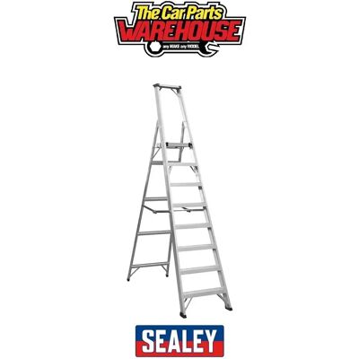 Sealey AXL8 Aluminium Step Ladder 8-tread Industrial Bs 2037/1 Sealey AXL8 Aluminium Step Ladder 8-tread Industrial Bs 2037/1