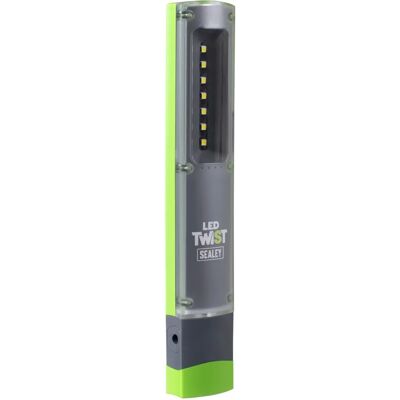 Sealey Led401g Rechargeable Inspection Light - LED Twist 2W & 1W SMD Sealey Led401g Rechargeable Inspection Light - LED Twist 2W & 1W SMD