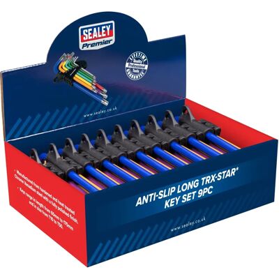 Sealey Premier Anti-Slip Long Trx-Star Key Set - 9pc Sealey Premier Anti-Slip Long Trx-Star Key Set - 9pc