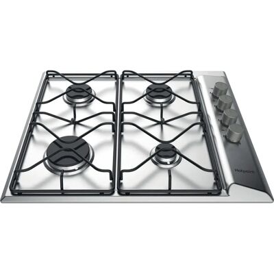 Hotpoint PAN 642 IX/H - Black, Stainless Steel - Gas Hob Hotpoint PAN 642 IX/H - Black, Stainless Steel - Gas Hob