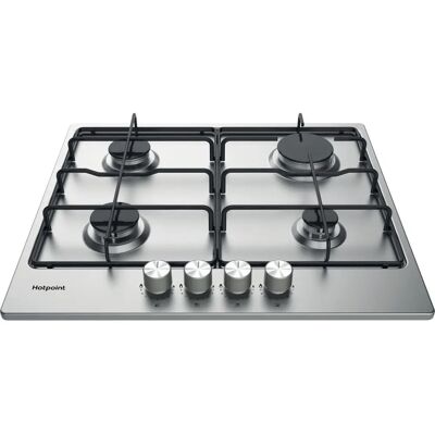 Hotpoint PPH60PFIXUK - Silver - Gas Hob Hotpoint PPH60PFIXUK - Silver - Gas Hob