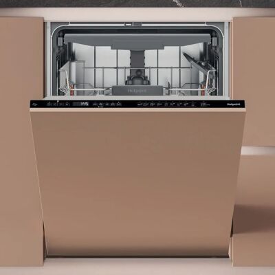 Hotpoint H7IC16M6 Black Fully Integrated Dishwasher - Dishwasher Hotpoint H7IC16M6 Black Fully Integrated Dishwasher - Dishwasher