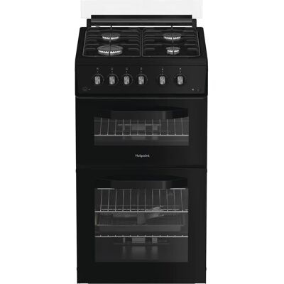 Hotpoint HDG5GCB Double Oven Gas Cooker - Black Hotpoint HDG5GCB Double Oven Gas Cooker - Black