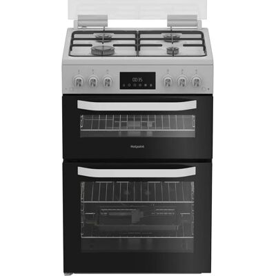 Hotpoint HDG6GDCW Gas Cooker - White - Large Oven - Catalytic Liners Hotpoint HDG6GDCW Gas Cooker - White - Large Oven - Catalytic Liners