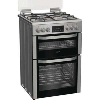 Hotpoint HDD6GDC2WX Stainless Steel Dual Fuel Cooker Hotpoint HDD6GDC2WX Stainless Steel Dual Fuel Cooker